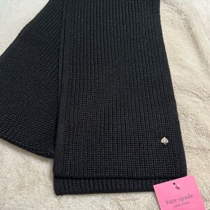 Kate Spade black knot sparkle scarf